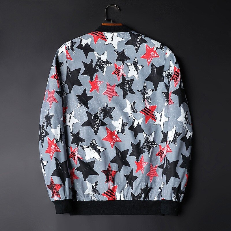 Abstract Bedruckte Herren-Bomberjacke - Enzo