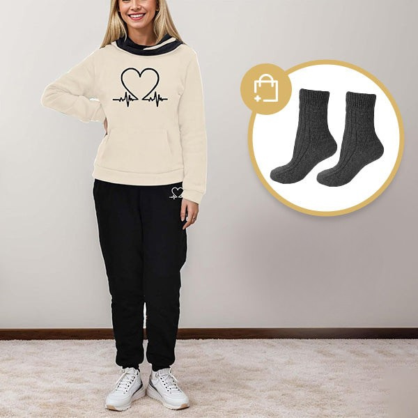 BEQUEMER ZWEITEILIGER DAMEN TRAININGSANZUG - WARMFLEX™