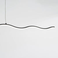 LED-Pendelleuchte mit modernem Wellenlinien-Design – WaveGlow