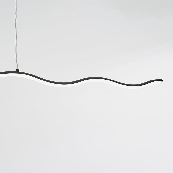 LED-Pendelleuchte mit modernem Wellenlinien-Design – WaveGlow