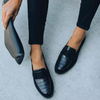 Schwarze Damen Loafer – Elara