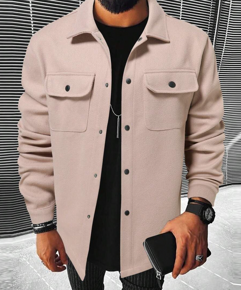 Warmes Herrenhemd mit Taschen – Mateo