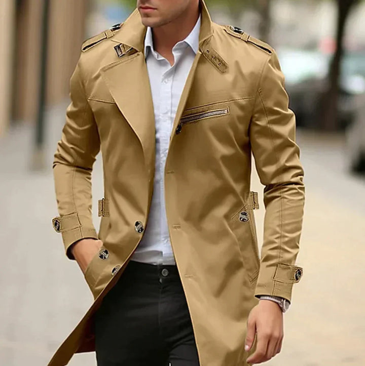 Herbstlicher Klassischer Herren-Trenchcoat – Fabrizio