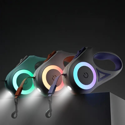 Leuchtende Hundeleine mit Taschenlampe – GlowGuard