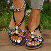 Boho-Perlen Slip-On Sommersandalen – Amira