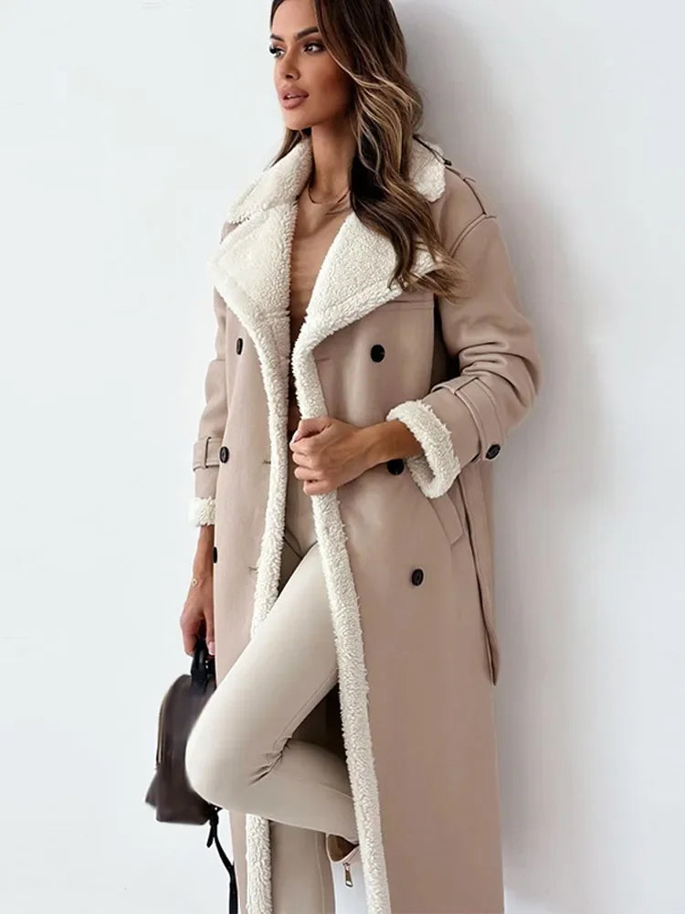 Stilvoller Langer Damen Wintermantel - Seraphina