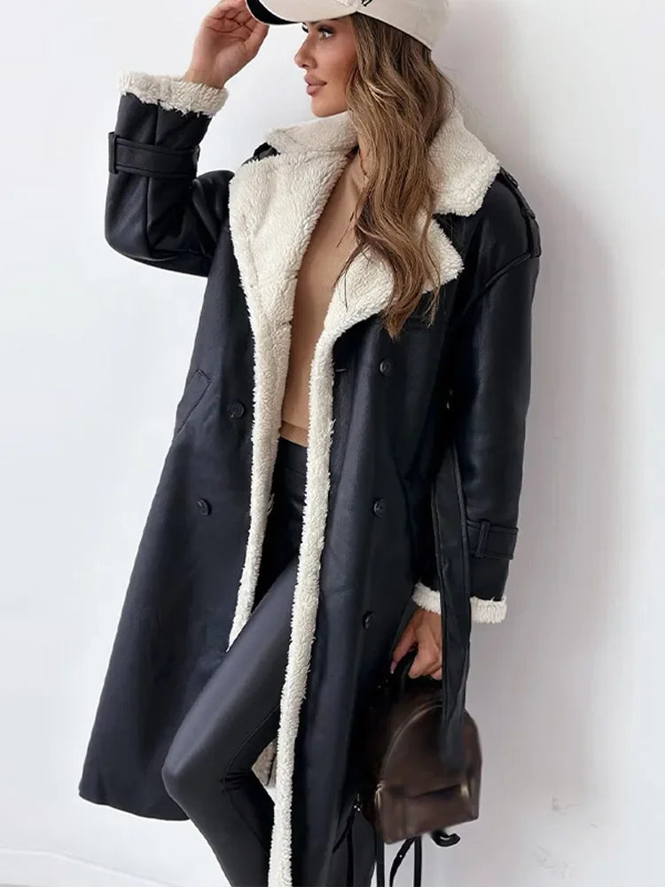 Stilvoller Langer Damen Wintermantel - Seraphina