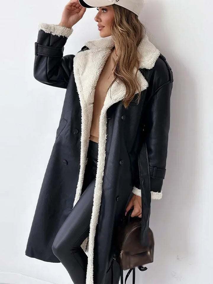 Stilvoller Langer Damen Wintermantel - Seraphina
