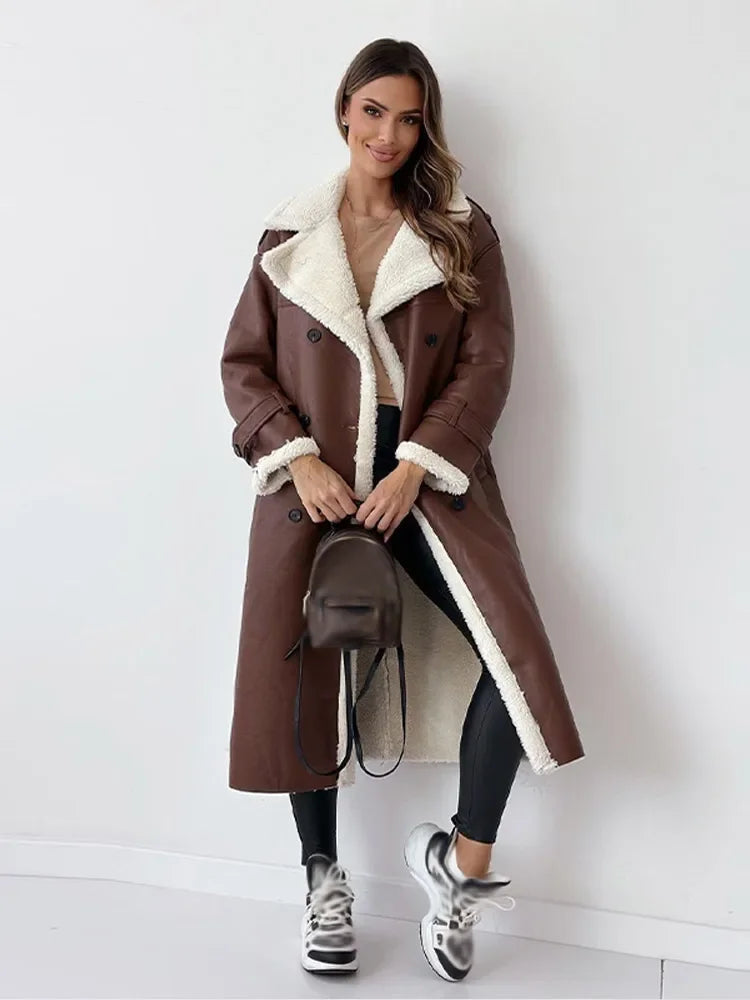 Stilvoller Langer Damen Wintermantel - Seraphina