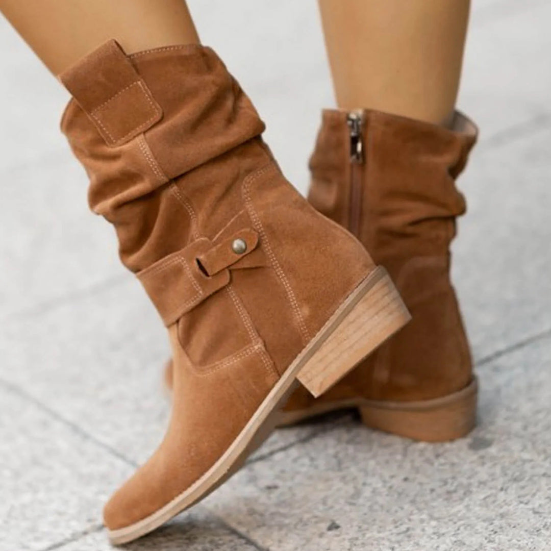 Trendiger Damen Herbst-Absatzstiefel – Elif
