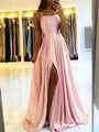 Fließendes Maxikleid mit Seitenschlitz – Sophie