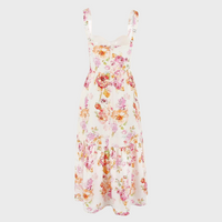 Floral Pattern Midi Party Dress – Mireille