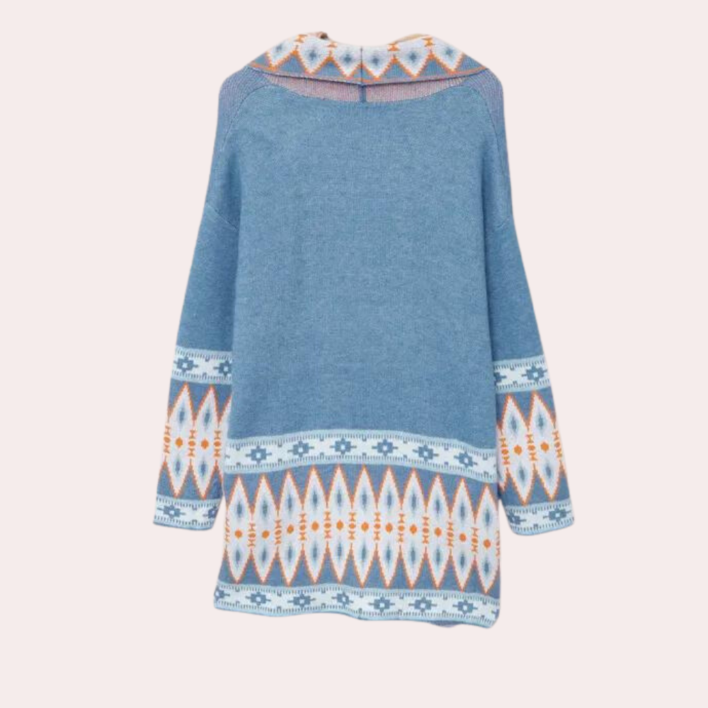 Damen Boho Strickcardigan aus weichem Material – Selina