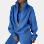 Stylischer Damen Trainingsanzug mit Pullover und Reißverschluss – Rihanna