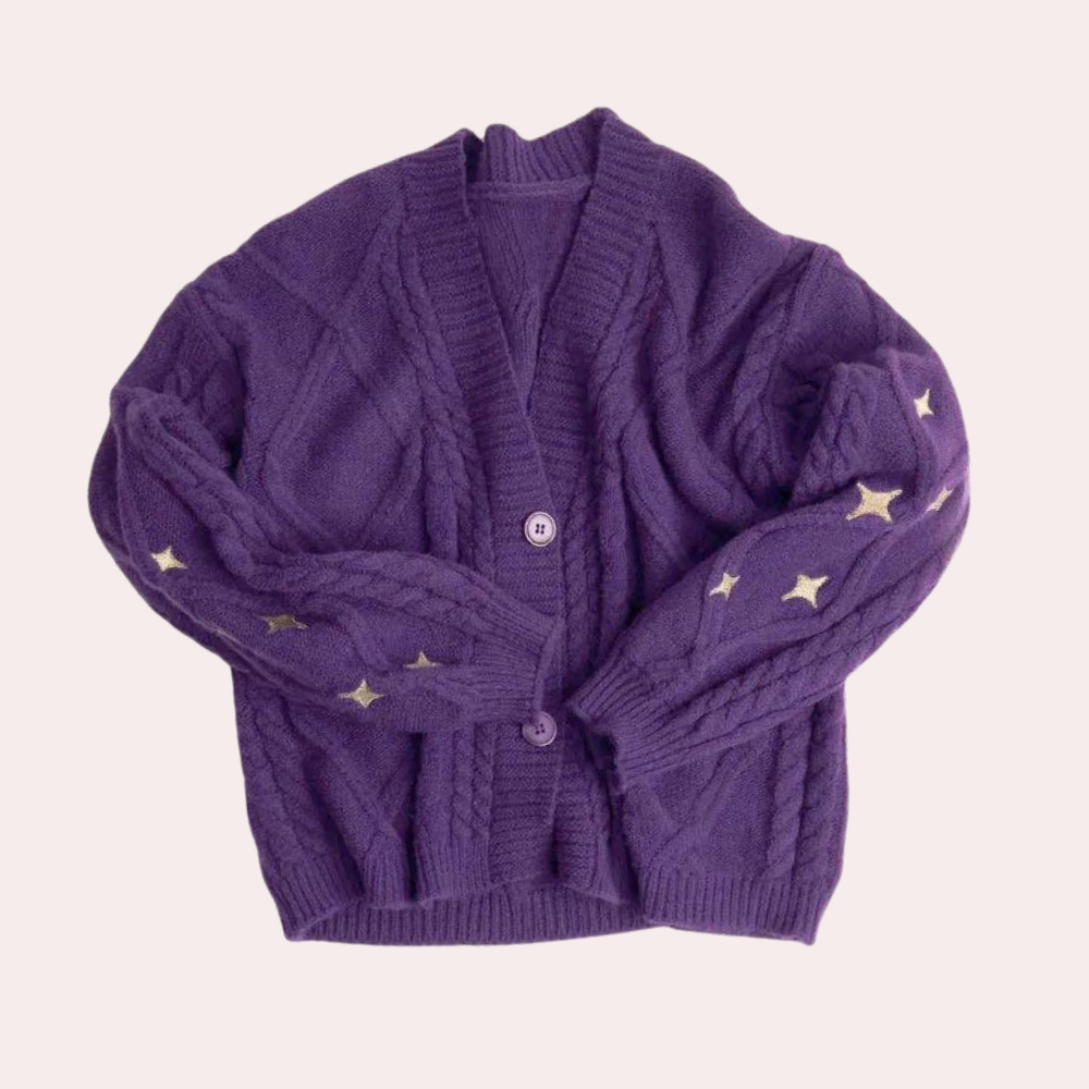 Cardigan for Women with Strawberry Details – Poppy