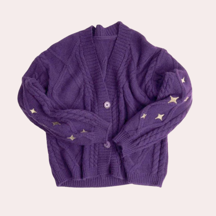 Cardigan for Women with Strawberry Details – Poppy