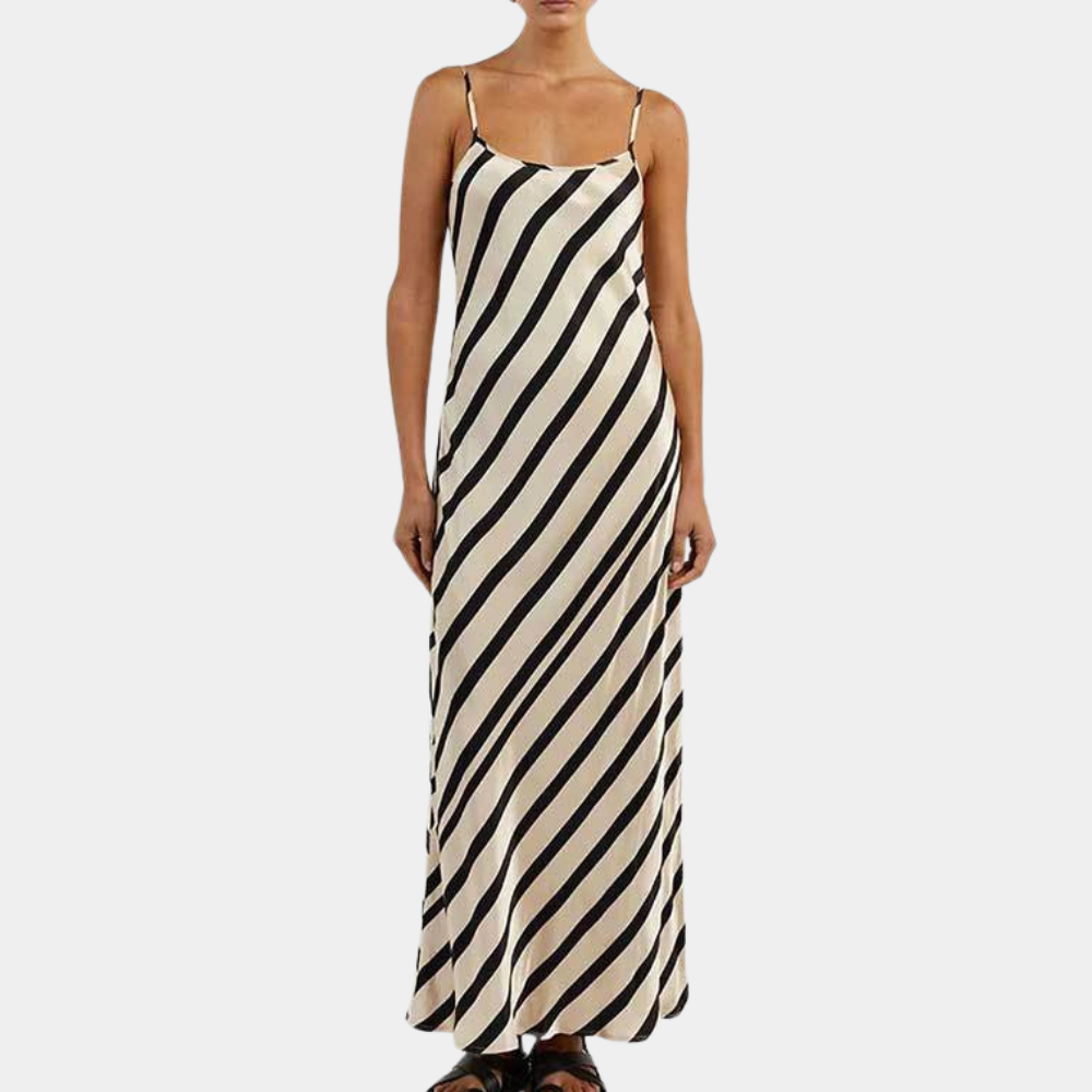 Sleeveless Striped Summer Dress – Marise