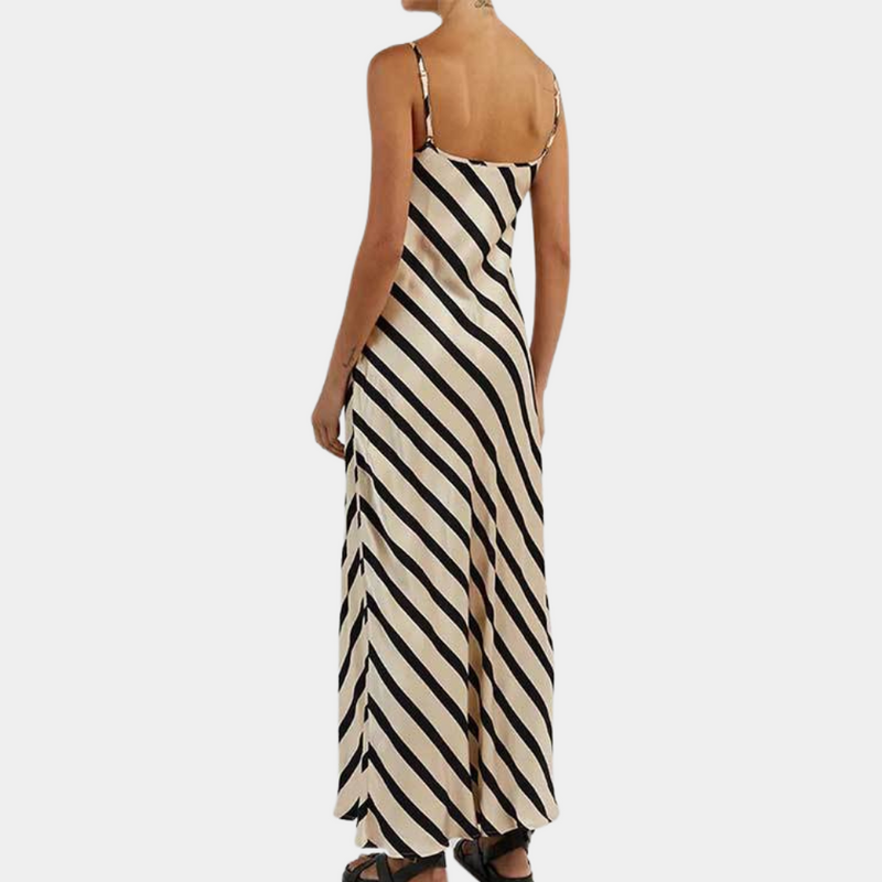 Sleeveless Striped Summer Dress – Marise