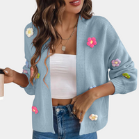 Cardigan for Women with 3D Flowers – Maribel