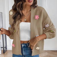 Cardigan for Women with 3D Flowers – Maribel