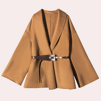 Wool coat with belt – Elvira