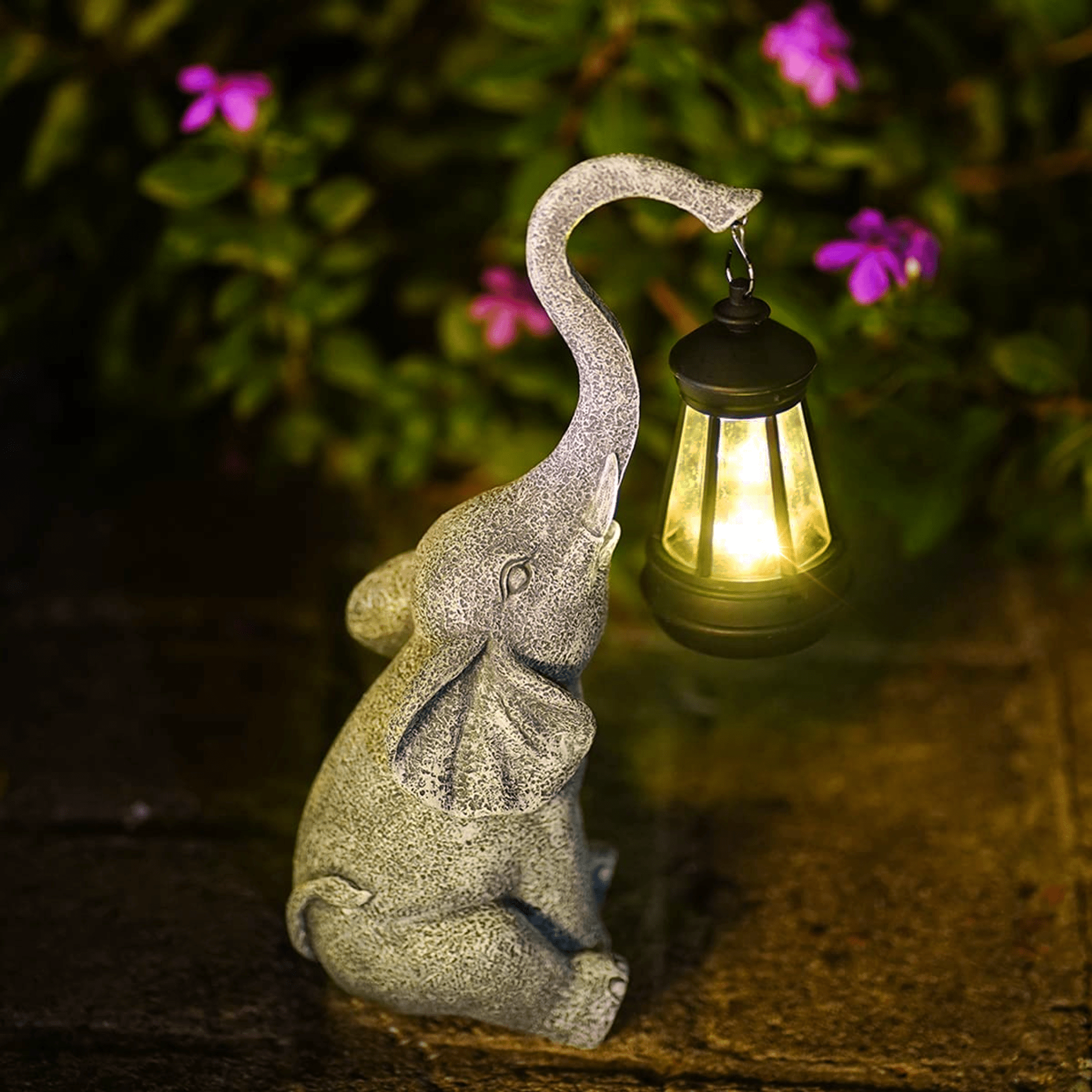 Stimmungsvolle Solarleuchte für den Garten - Elephant Glow