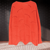 Damen Herbstpullover aus Rippenstoff mit asymmetrischem Saum – Annelie