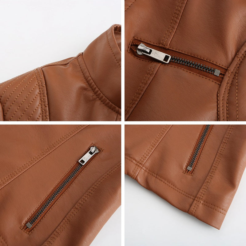 Stylisches Leder Damenjack – Elin