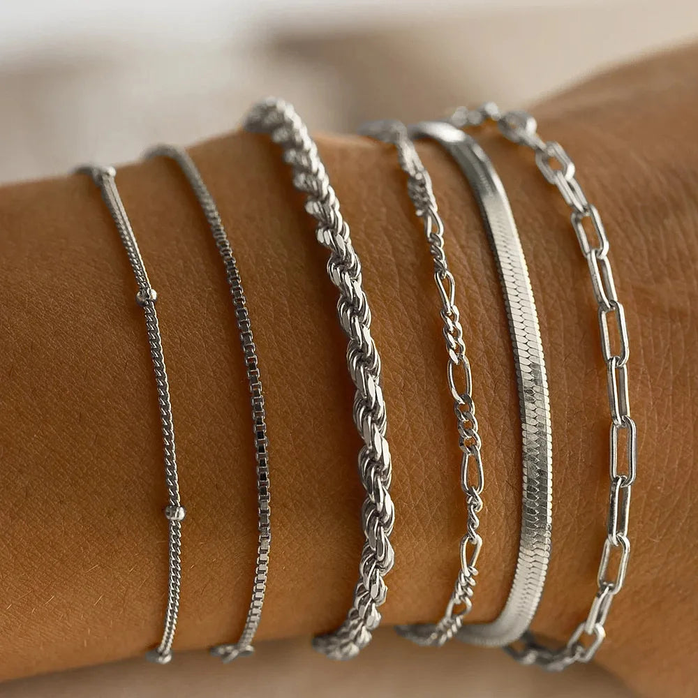 Set von 6 Stilvollen Armbändern – Amélie