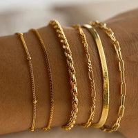Set von 6 Stilvollen Armbändern – Amélie