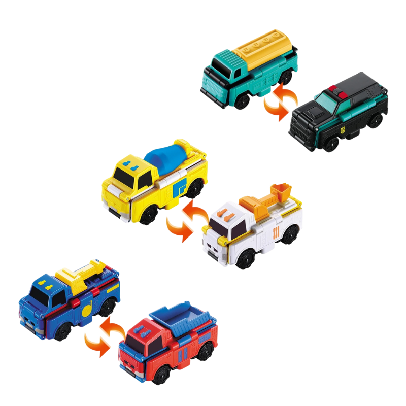 Doppelseitige Spielautos für Fantasievolles Spielen - FlipWheels