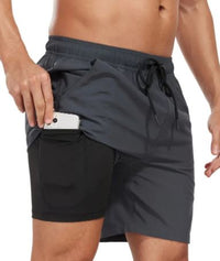 Schnelltrocknende Herren Bade-Shorts mit Stretch & Handytasche – Jonas