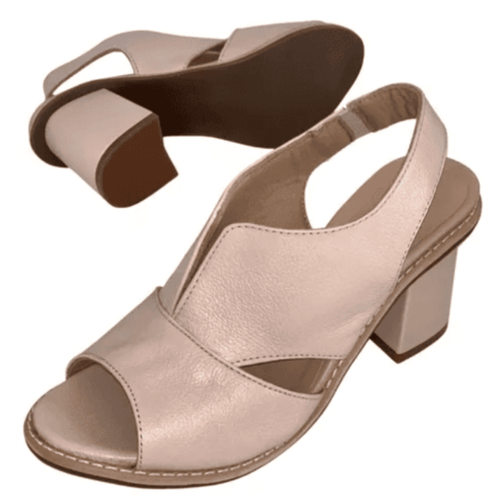 Damen Ledersandalen mit Absatz & Komfortfußbett – Selina