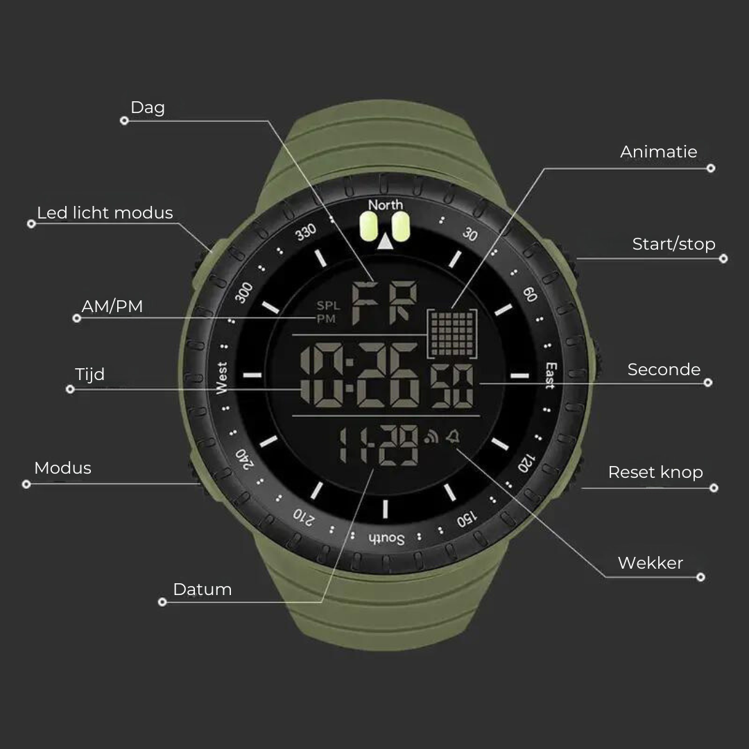 Wasserdichte Outdoor-Uhr - AdventureMaster