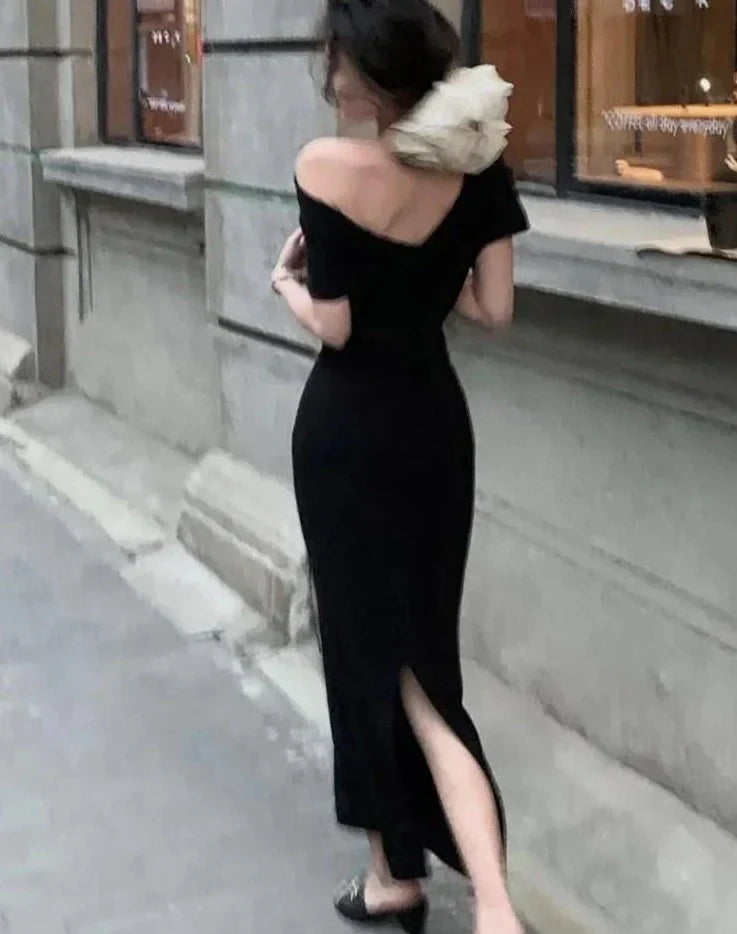 Elegantes Bodycon Maxikleid mit Off-Shoulder – Valentina
