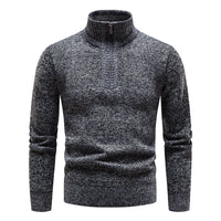 Knitted Sweater for Men with Half Zipper – Cedric
