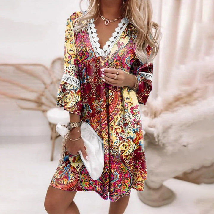 Bedrucktes Kleid - Amara