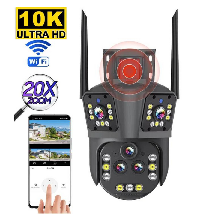 10K WLAN-Sicherheitskamera mit 20MP, 20-fachem Zoom – DualGuard Ultra 10K