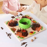 Montessori Rechen- und Sensorikspielzeug für Kleinkinder - ZählenMitStacheln