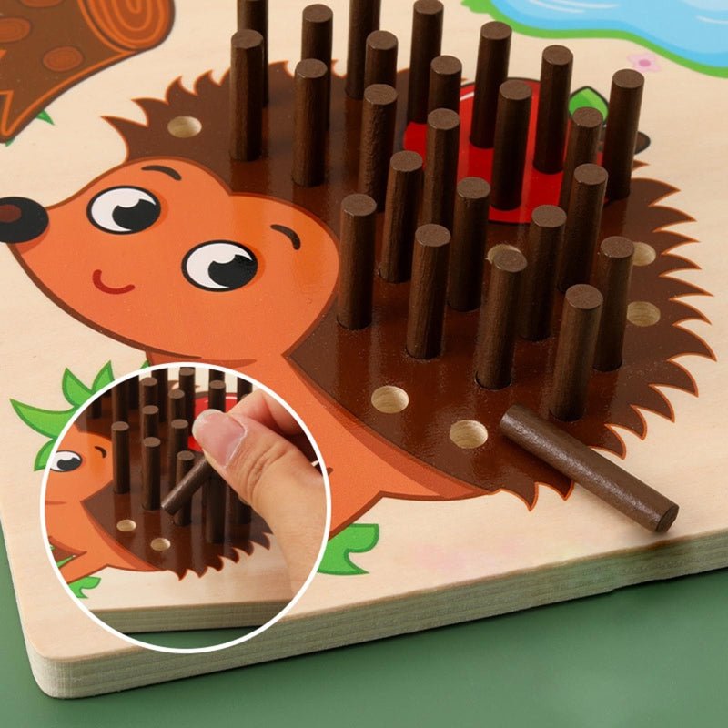 Montessori Rechen- und Sensorikspielzeug für Kleinkinder - ZählenMitStacheln