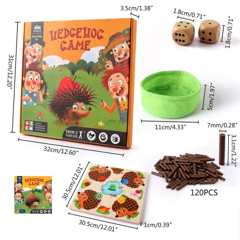 Montessori Rechen- und Sensorikspielzeug für Kleinkinder - ZählenMitStacheln