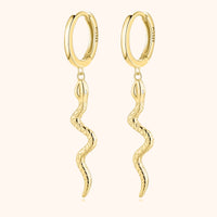 Stilvolle Schlangen-Ohrringe – Selene