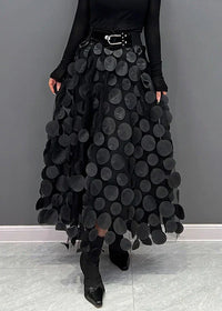 Rock mit Polka-Dots und Fließendem Schnitt – Fleur
