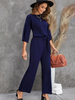 Damen-Jumpsuit mit Bindegürtel – Selina Herbstedition
