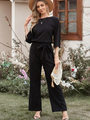 Damen-Jumpsuit mit Bindegürtel – Selina Herbstedition