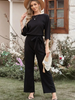 Damen-Jumpsuit mit Bindegürtel – Selina Herbstedition