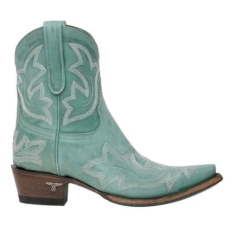 Bestickte Cowboystiefeletten aus Leder – Dakota Herbstedition