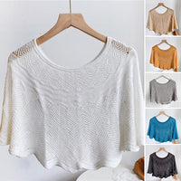 Damen Eisseiden-Schal mit Strick & UV-Schutz – Amira