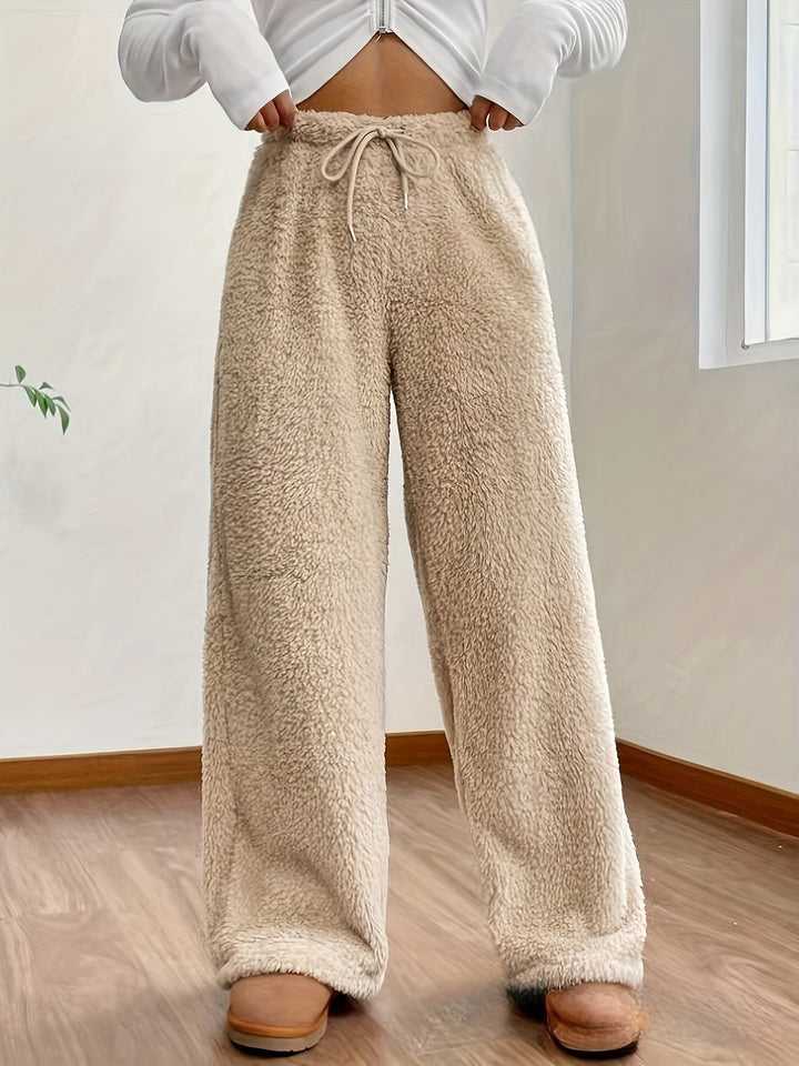 Soft Teddy Sherpa Lounge Pants for Women – Noémie