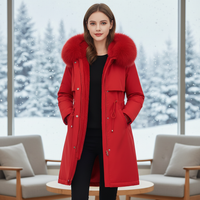 Fleece Parka Mit Kapuze -  Silvia
